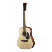 AD810-12-WBAG-OP Standard Series Акустическая гитара 12-струнная, цвет натуральный, с чехлом, Cort