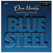 DM2680A Blue Steel NPS Комплект струн для 5-струнной бас-гитары, никелированные,50-128, Dean Markley