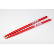 Барабанные палочки HUN Colored Series QI 5A RED, орех гикори, деревянный наконечник (10103002) 