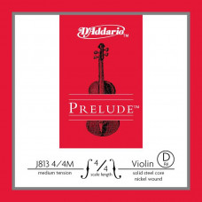 J813-4/4M Prelude Отдельная струна D (Ре) для скрипки размером 4/4, среднее натяжение, D'Addario