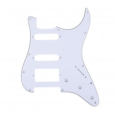 Панель (pickguard) Musiclily для стратокастера серий American, H-S-S, трехслойная, белая (MX1382WH) 