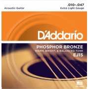 Струны D'Addario Phosphor Bronze Acoustic 10-47 (EJ15)