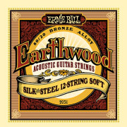 P02051 Earthwood Silk & Steel Soft Струны для акустической 12-ст. гитары,сталь+шелк 9-46, Ernie Ball