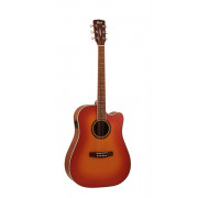 AD890CF-LVBS Standard Series Электро-акустическая гитара, с вырезом, санберст, Cort