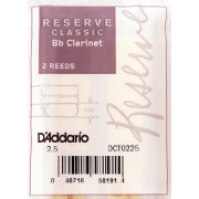 DCT0225 Reserve Classic Трости для кларнета Bb, размер 2.5, 2шт., Rico