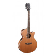 SFX-CED-NAT SFX Series Электро-акустическая гитара, с вырезом, цвет натуральный глянцевый, Cort