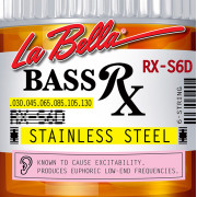 RX-S6D RX – Stainless Комплект струн для 6-струнной бас-гитары, нерж.сталь, 30-130, La Bella