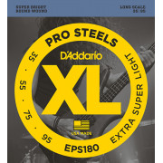 EPS180 ProSteels Комплект струн для бас-гитары, Extra Super Light, 35-95, D'Addario