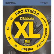 EPS180 ProSteels Комплект струн для бас-гитары, Extra Super Light, 35-95, D'Addario