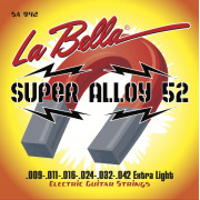 SA942 Super Alloy 52 Комплект струн для электрогитары.  009-042 La Bella