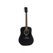AD810-BKS-BAG Standard Series Акустическая гитара, черная, с чехлом, Cort