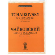 J0066 Чайковский П. И. Шесть романсов. Соч. 63 (ЧС 293-298), издательство 