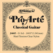 J4603 Pro-Arte Отдельная 3-я струна для классической гитары, нейлон, сильное натяжение, D'Addario