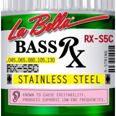 RX-S5C RX – Stainless Комплект струн для 5-струнной бас-гитары, нерж.сталь, 45-130, La Bella