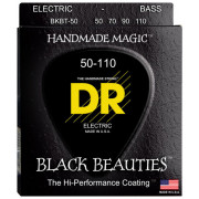 BKBT-50 Black Beauties Tapered Комплект струн для бас-гитары, сталь, с покрытием, 50-110, DR
