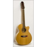 JC980 Акустическая гитара джамбо 12-струнная с вырезом Strunal
