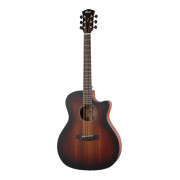 Электроакустическая гитара Cort Core Series с чехлом, цвет черный берст (CORE-GA-ABW-OPLB) 