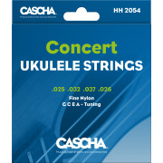 HH-2054 Комплект струн для концертного укулеле, прозрачный нейлон, Cascha
