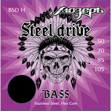 BSD-H Steel Drive Комплект струн для бас-гитары, сталь, 50-105, Мозеръ