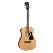L100C-WBAG-NS Luce Series Акустическая гитара, цвет натуральный матовый, с чехлом, Cort