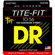 JH-10 TITE-FIT Jeff Healey Комплект струн для электрогитры, 10-56, DR