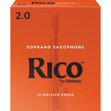 RIA1020 Rico Трости для саксофона сопрано, размер 2.0, 10шт, Rico