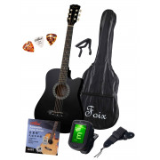 Акустическая гитара Foix с комлпектом аксессуаров, цвет черный (FFG-2038CAP-BK) 