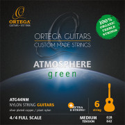 ATG44NM Atmosphere Green Комплект струн для классической гитары, среднее натяжение, Ortega