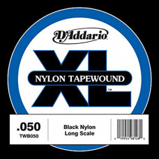 TWB050 Tapewound Отдельная струна для бас-гитары, нейлоновая оплетка, 050, D'Addario