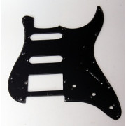 Панель (pickguard) для электрогитары S-S-H, однослойная, черная (H-1002D)