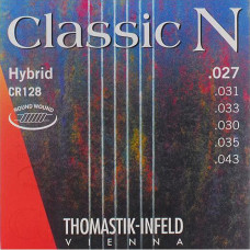 CR128 Classic N Комплект струн для акустической гитары, нейлон/посеребренная медь 027-043, Thomastik