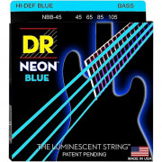 NBB-45 Neon Blue Комплект струн для бас-гитары, никелированные, с покрытием, 40-105, DR
