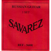 560R Комплект струн для русской семиструнной классической гитары, посереберенные, Savarez