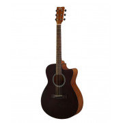 Акустическая гитара Yamaha FS400C-SMB, с вырезом, черная 