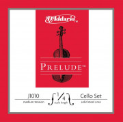 J1010-1/4M-B10 Prelude Струны для виолончели размером 1/4, среднее натяж, 10 комплектов, D'Addario