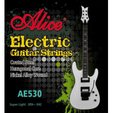 AE530SL 531 Комплект струн для электрогитары, никель, 9-42 [12] Alice