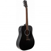 Электроакустическая гитара JET, дредноут, ель, цвет черный (JDE-255 BKS) 