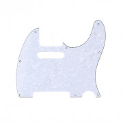 MX1400WP Защитная накладка гитары Telecaster, 4 слоя, цвет белый жемчуг, Musiclily