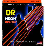 NOE-9 Neon Orange Комплект струн для электрогитары, никелированные, с покрытием, 9-42, DR