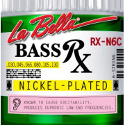 RX-N6C RX – Nickel Комплект струн для 6-струнной бас-гитары, никелированные, 30-130, La Bella