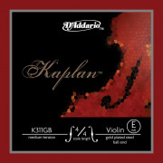 K311GB-4/4M Kaplan Отдельная струна Е/ми для скрипки 4/4, позолоч, ср. натяж, шарик, D'Addario