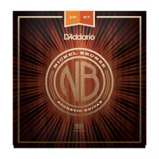 Струны D'Addario Acoustic Nickel Bronze 10-47 (NB1047) 