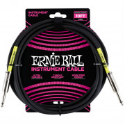 Кабель инструментальный Ernie Ball, Jack 6.3, черный, 3м (6048)  Кабель инструментальный Ernie Ball, Jack 6.3, черный, 3м (6048)