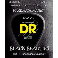 BKB5-45 Black Beauties Комплект струн для 5-струнной бас-гитары, сталь, с покрытием, Med, 45-125, DR