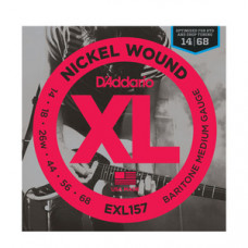 EXL157 XL NICKEL WOUND Струны для электрогитары Baritone-Medium 14-68 D`Addario