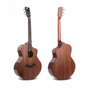 R2-K-EQ Электро-акустическая гитара, с вырезом, цвет натуральный, Luxars