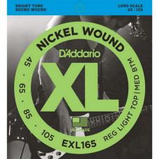 Струны D'Addario Nickel Wound Bass 45-105 (EXL165 XL)