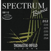 SB112 Spectrum Bronze Комплект струн для акустической гитары, сталь/бронза, 012-054, Thomastik