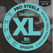 EPS500 ProSteels Комплект струн для 10-струнной педальной слайд-гитары, 12-70, C6, D'Addario