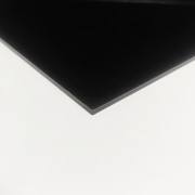 Пластик Hosco для изготовления панелей, лист 23х39 см, однослойный, черный (PG-B1)